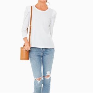pomander place tuckernuck white Tshirt women size S